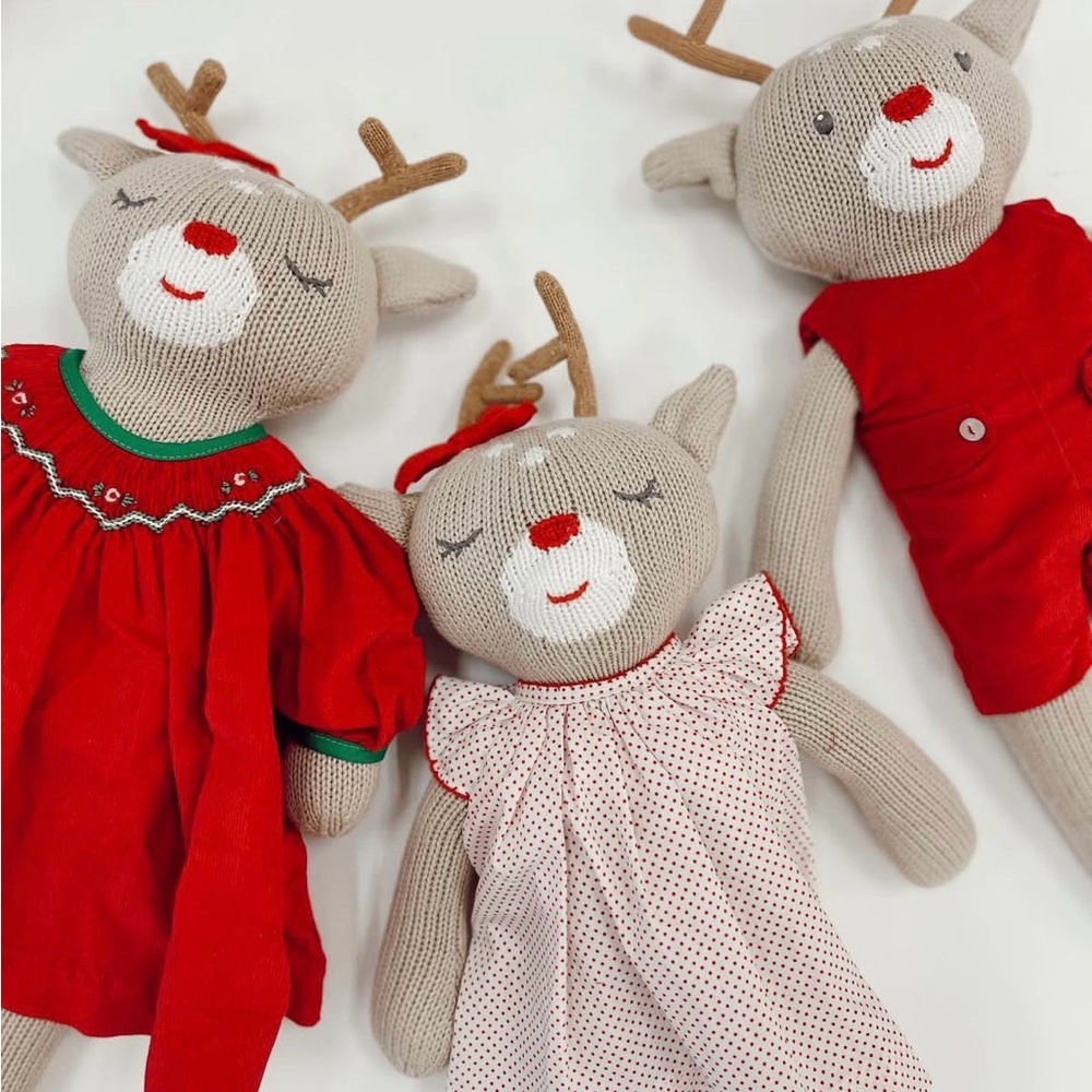 Zubels & Petite Ami Knit Reindeer with Red Polka Dot Dress - Picture 5 of 5